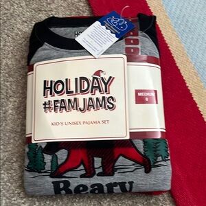 Kids Pajama Set - Gray and Black